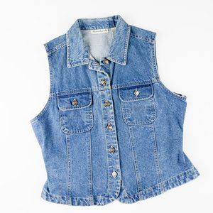 Womens Great Land Denim Vest Size Large